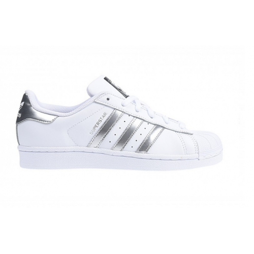 Tenis adidas superstar branco e prata 2025